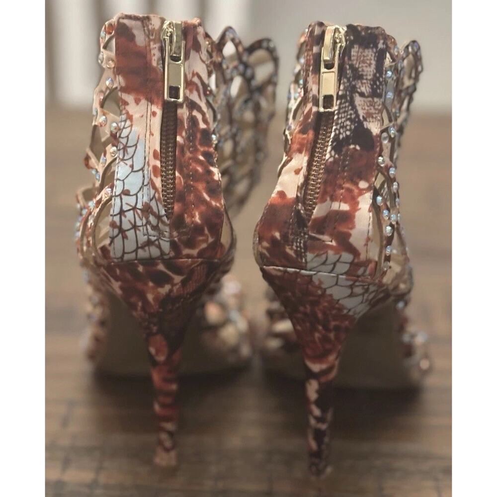 Zigi Soho Duran Mermaid Cage Peep Toe Stiletto Heels Women’s 8.5M - Picture 5 of 8